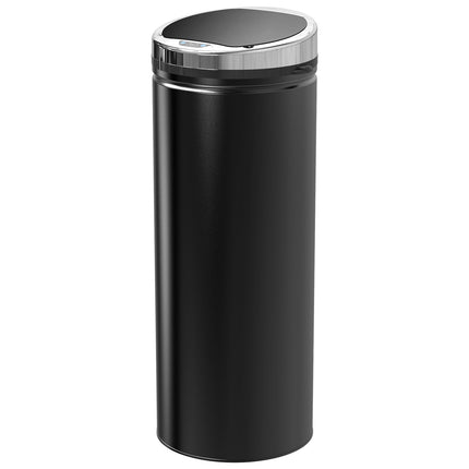 Automatic sensor waste bin, 50L, black stainless steel