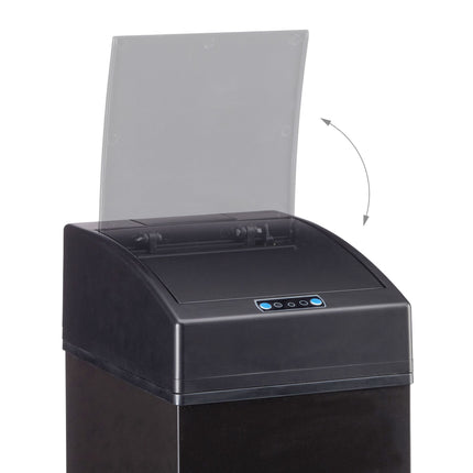 Sensor container with inner scoop