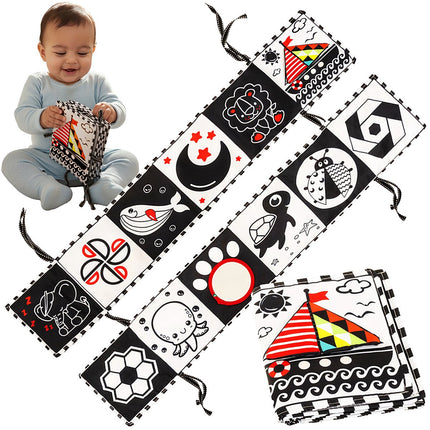 Sensory Book for Babies, Soft Cloth, 0+ Months