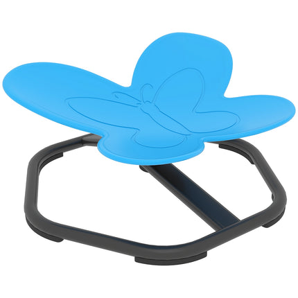 Sensorischer Drehstuhl für Kinder, Schmetterlingsform, Blau