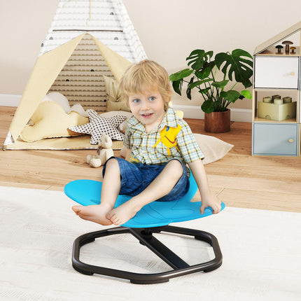 Sensorischer Drehstuhl für Kinder, Schmetterlingsform, Blau