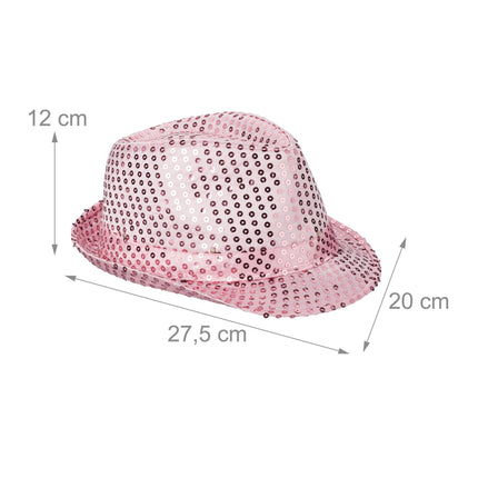 Sequin hats LED set of 2
