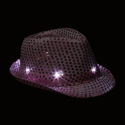 Sequin hats LED set of 2
