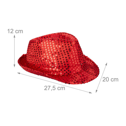 Paillettenhüte LED 2er Set