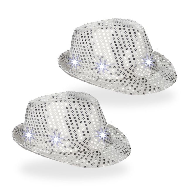 Paillettenhüte LED 2er Set