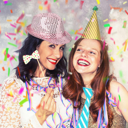 Sequin hats LED set of 2