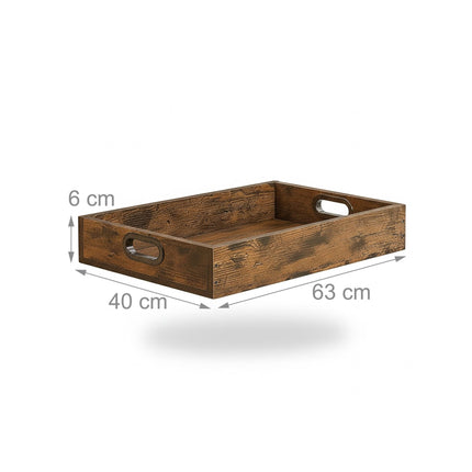 Servierwagen mit abnehmbarem Tablett und Bremsen
