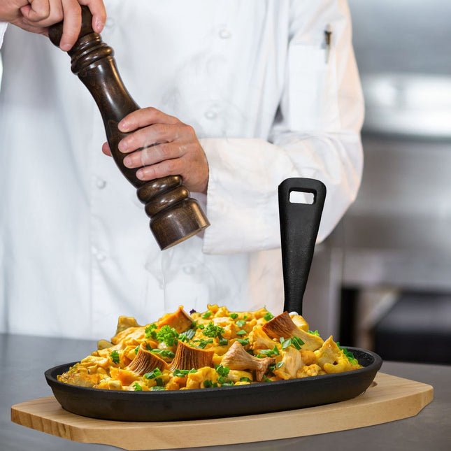 Servierpfanne mit Holzboden 2er-Pack