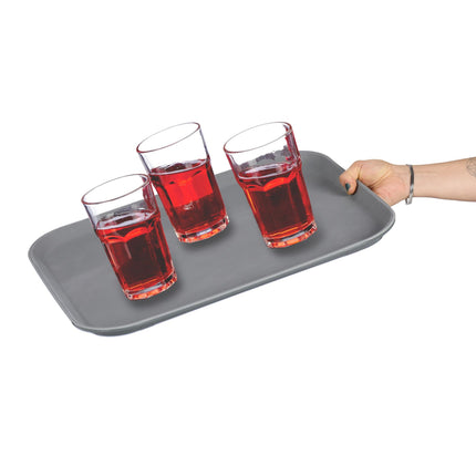 Serviertablett 2er-Pack in Grau