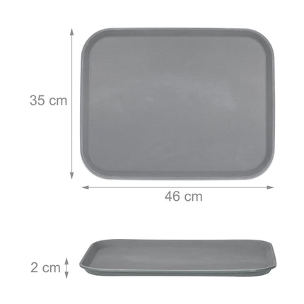 Serviertablett 2er-Pack in Grau