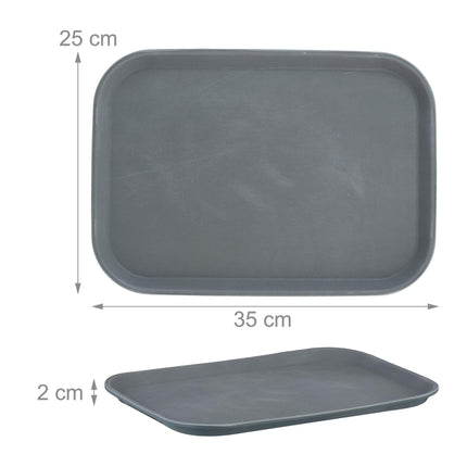 Serving tray 3-pack in grey