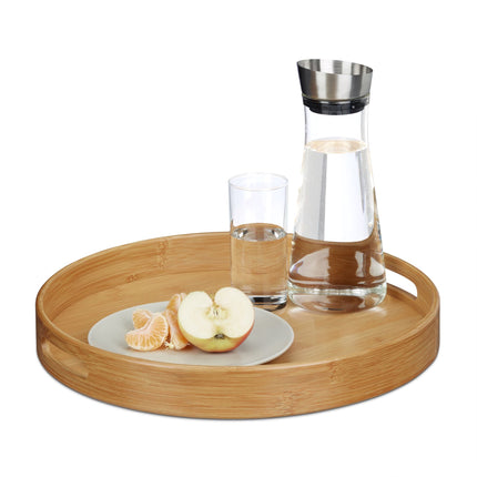 Serviertablett Bambus Rund