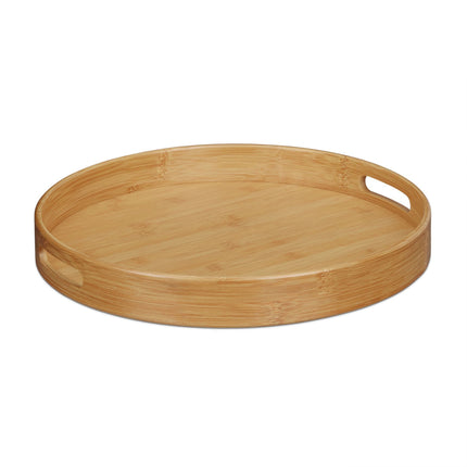 Serviertablett Bambus Rund