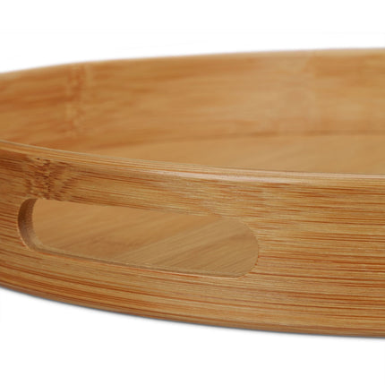 Serviertablett Bambus Rund