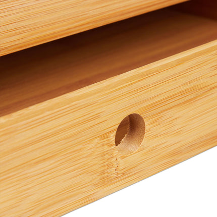 Serviertablett aus Bambus mit Box