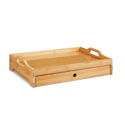 Serviertablett aus Bambus mit Box