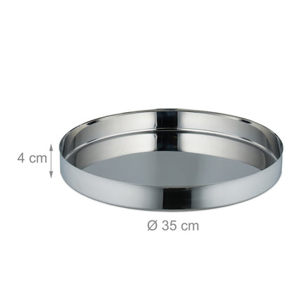 Serving tray in silver