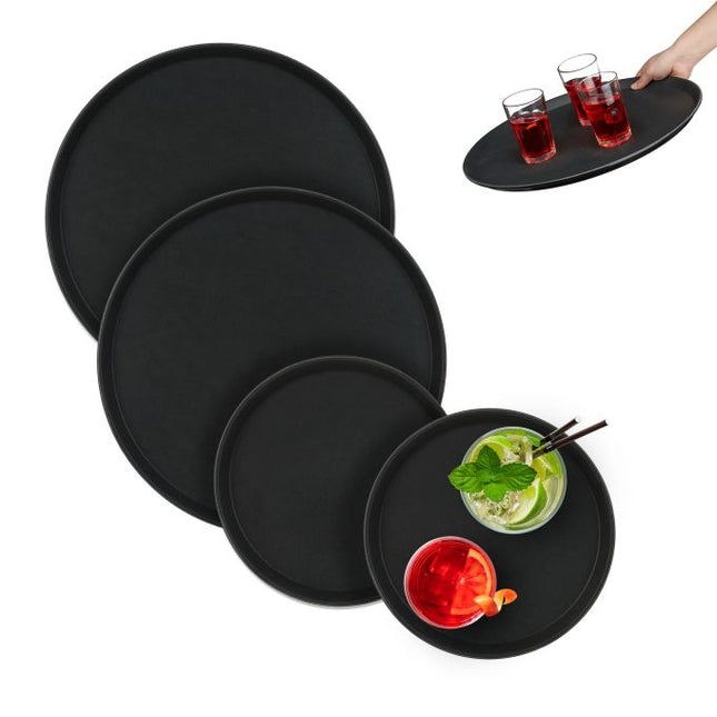 Serviertablett 4er Set 2 Größen