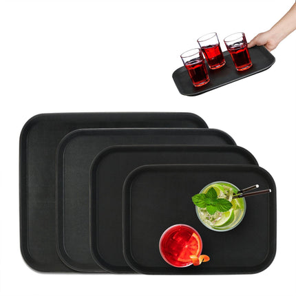 Serving tray set with 4 sizes