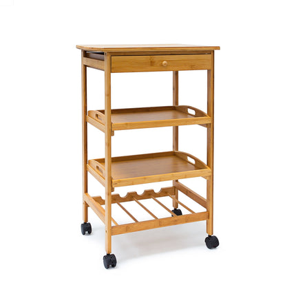 Serving trolley with wine rack JAMES L