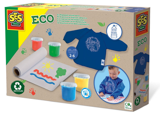 Ses Eco Fingermalfarben-Set mit Schürze
