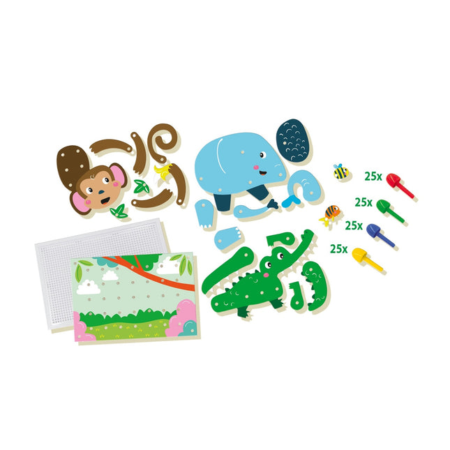 Ses Mosaic Stecktafel-Tierpuzzles