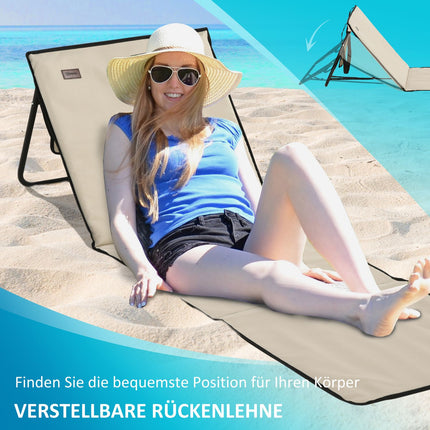 Faltbare Strandstuhl-Sets, verstellbar mit Tragetaschen