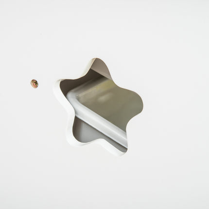Kleinkindertisch & 2 Stühle, MDF, weiß/grau