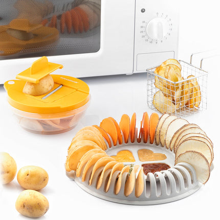 Set zur Herstellung von Chips in der Mikrowelle mit Mandoline und Rezepten Chipit InnovaGoods