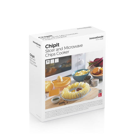 Set zur Herstellung von Chips in der Mikrowelle mit Mandoline und Rezepten Chipit InnovaGoods
