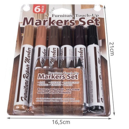 Reparaturset für Möbel / Paneele – Marker 6 Stk.