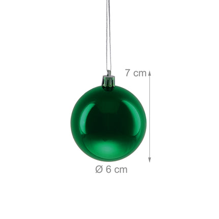Set of 100 Glossy Christmas Tree Baubles