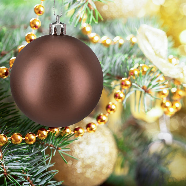 Set of 100 Glossy Christmas Tree Baubles