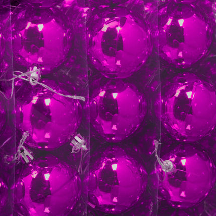 Set of 100 Glossy Christmas Tree Baubles