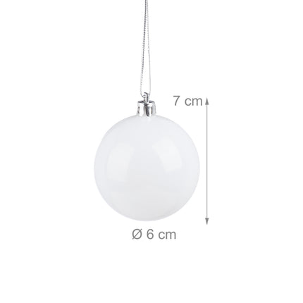 Set mit 100 glänzenden Christbaumkugeln