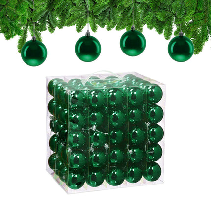 Set of 100 Glossy Christmas Tree Baubles
