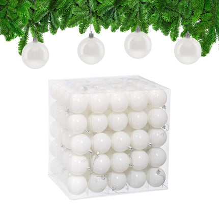 Set mit 100 glänzenden Christbaumkugeln