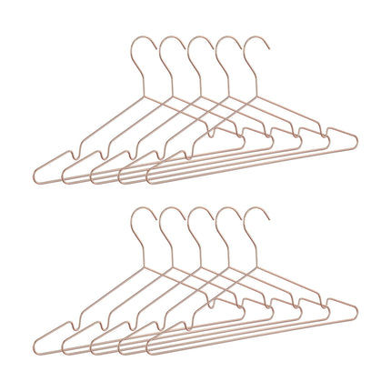 Set of 10 Rosé-Golden Coat Hangers