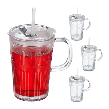 10er-Set Trinkgläser mit Henkel