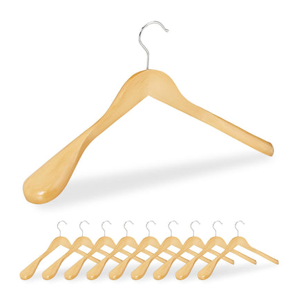 Set of 10 suit hangers