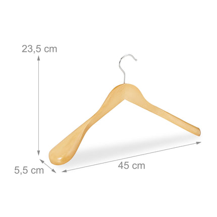 Set of 10 suit hangers