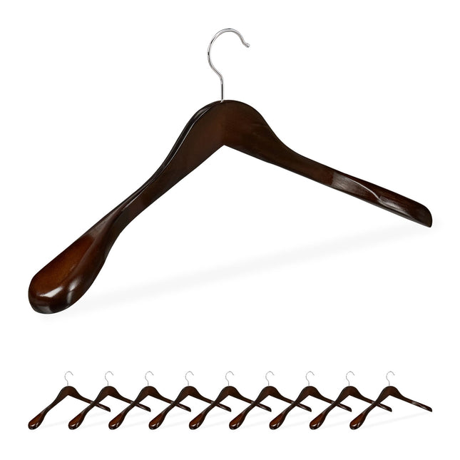 Set of 10 suit hangers