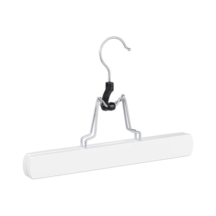 Set of 12 White Trouser Hangers