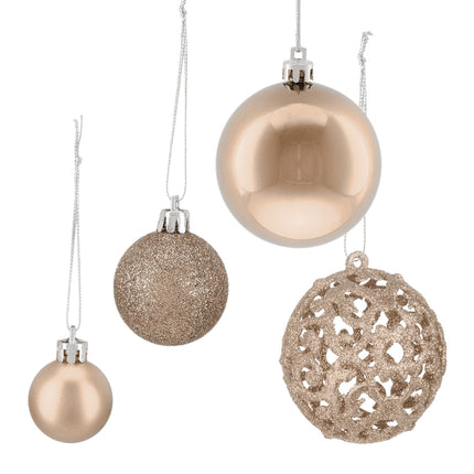 150er Weihnachtsbaumkugeln – verschiedene Oberflächen