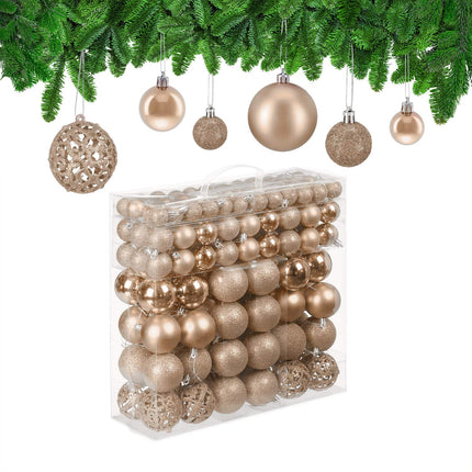 150er Weihnachtsbaumkugeln – verschiedene Oberflächen
