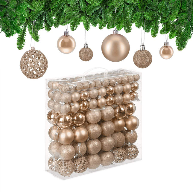 150er Weihnachtsbaumkugeln – verschiedene Oberflächen