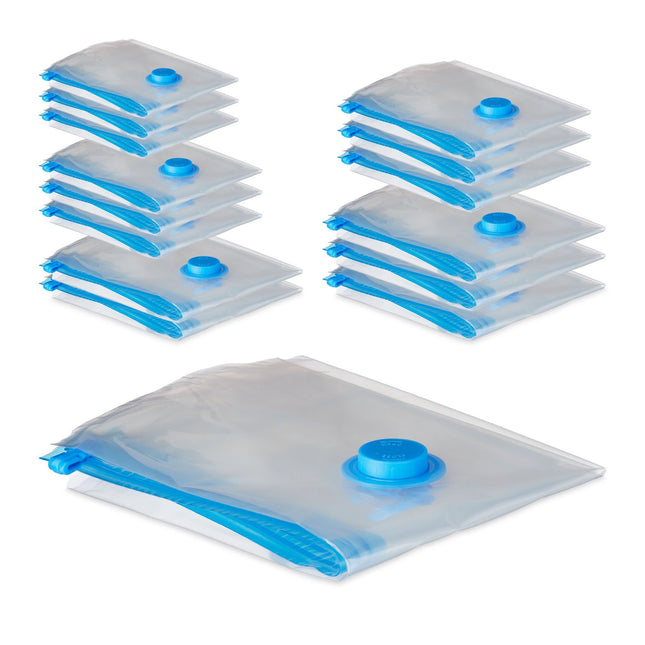 Set of 15 vacuum bags for clothes