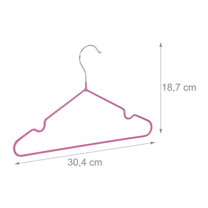 Set of 20 clothes hangers for children