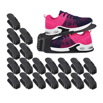 Set mit 20 Schuhregalen