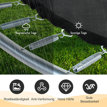 20er Set Trampolinfedern 14 cm schwere verzinkte Stahlfedern mit T-Haken-Zugwerkzeug